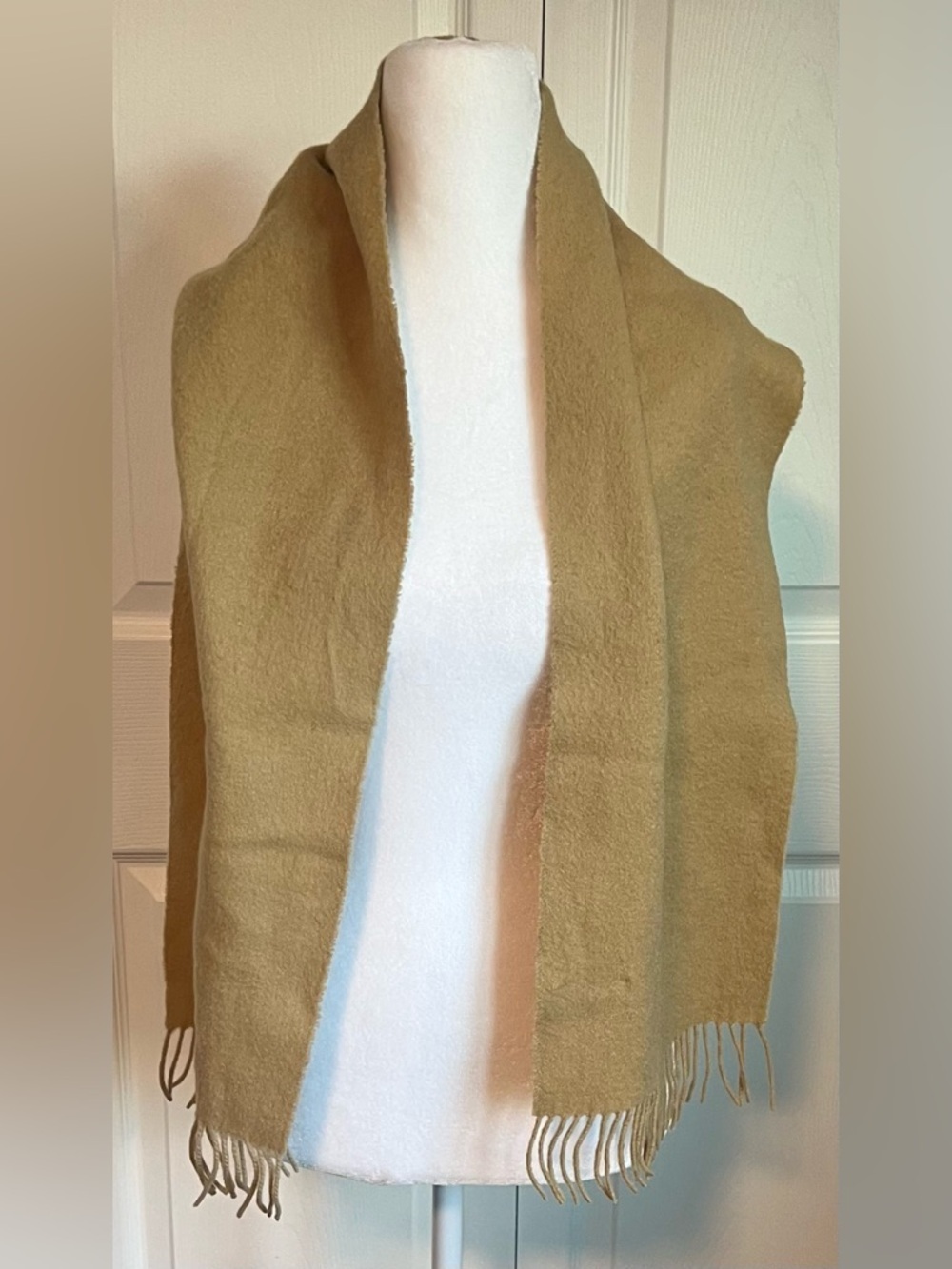 Sutton Studio Tan Cashmere Scarf